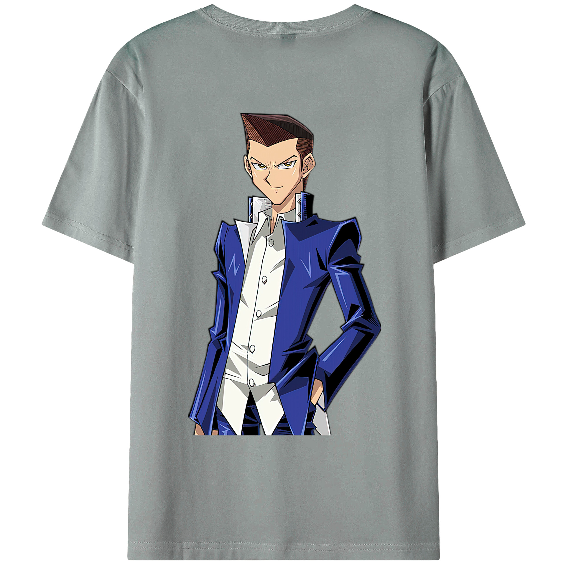（画像用） 遊☆戯☆王 Yu-Gi-Oh! 綿100％ メンズ半袖Tシャツ（バックプリント） 通気性